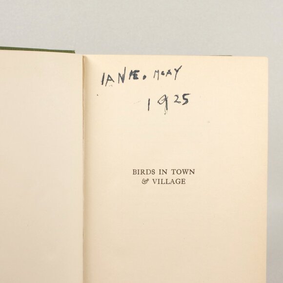 Antique Book "Birds in Town & Village" by W H Hudson, 1920, E P Dutton 1st Ed. - Picture 9 of 9